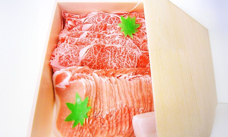 土佐和牛・肩ロース&米豚・背ロース【すき焼き●鍋用】